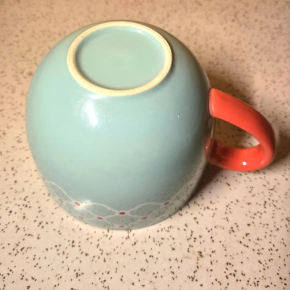 Soup Bowl or Mug with Geometric Pattern